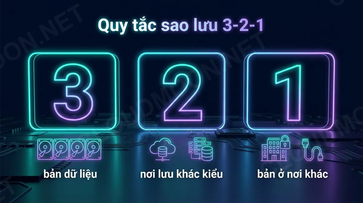 Quy tắc sao lưu dữ liệu 3-2-1