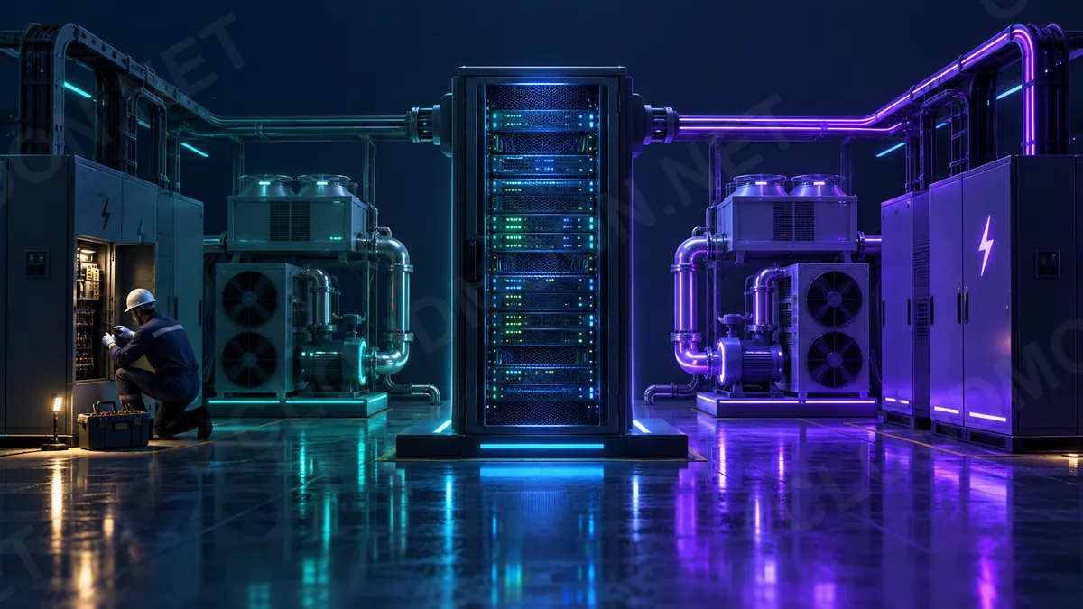 Hai đường hạ tầng dự phòng phục vụ rack máy chủ trong data center