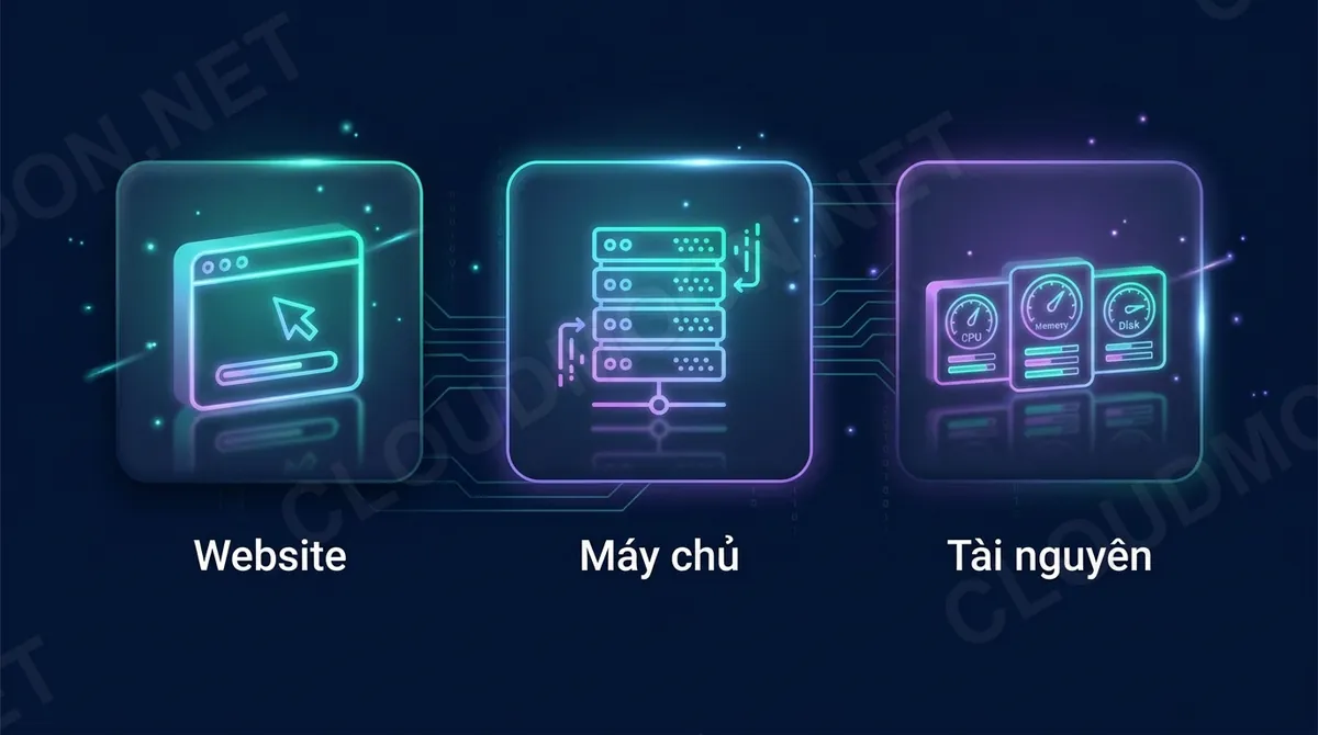 Giám sát uptime theo dõi website, máy chủ và tài nguyên CPU RAM ổ đĩa