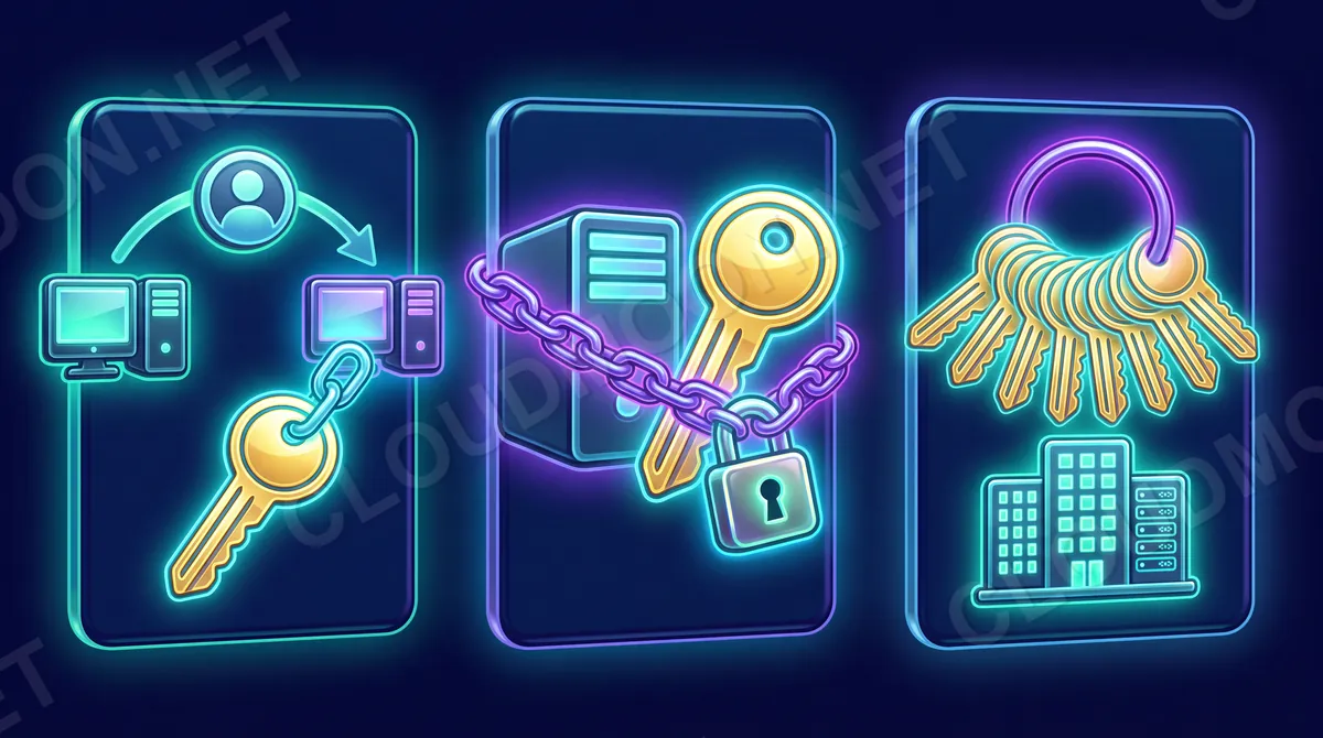 Ba loại key Office: Retail gắn tài khoản chuyển máy được, OEM khóa chặt vào 1 máy, Volume xâu nhiều chìa của doanh nghiệp