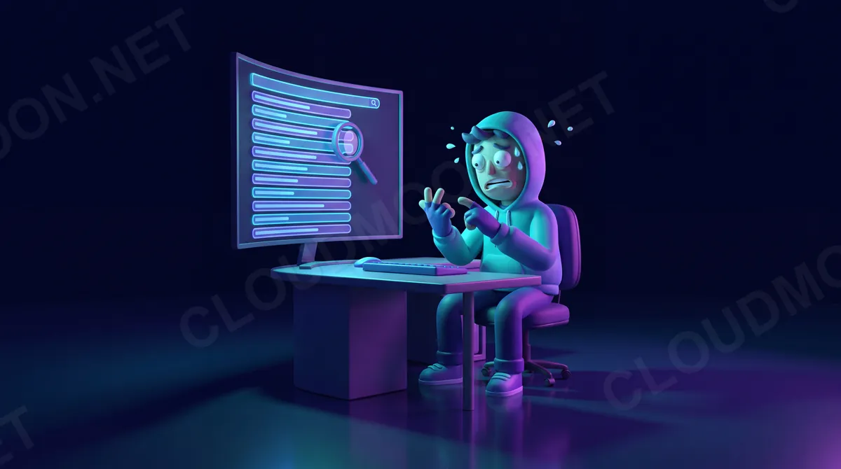 Kiểm tra thứ hạng thủ công mệt mỏi: người dùng toát mồ hôi đếm tay tìm web trên màn hình kết quả