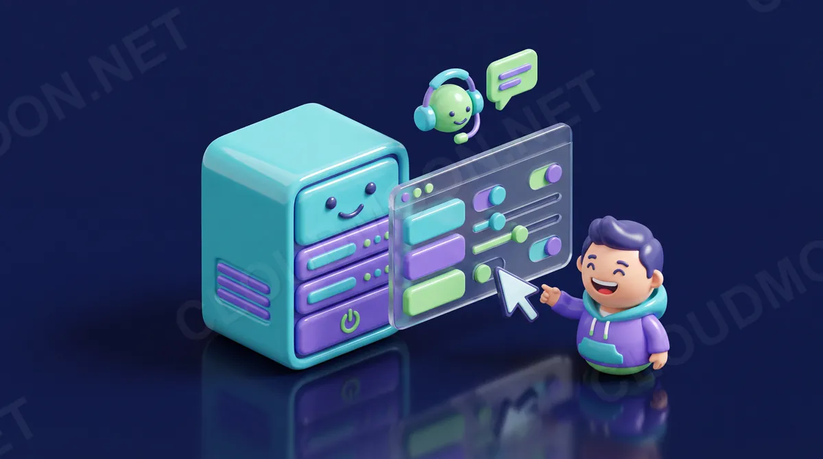 VPS unmanaged với control panel bấm chuột dễ dùng và hỗ trợ kỹ thuật cho người mới