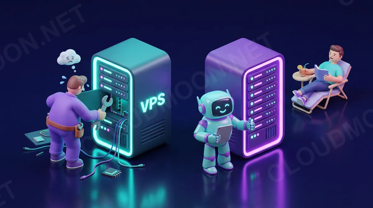 Unmanaged VPS người dùng tự quản lý so với Managed VPS được nhà cung cấp chăm sóc