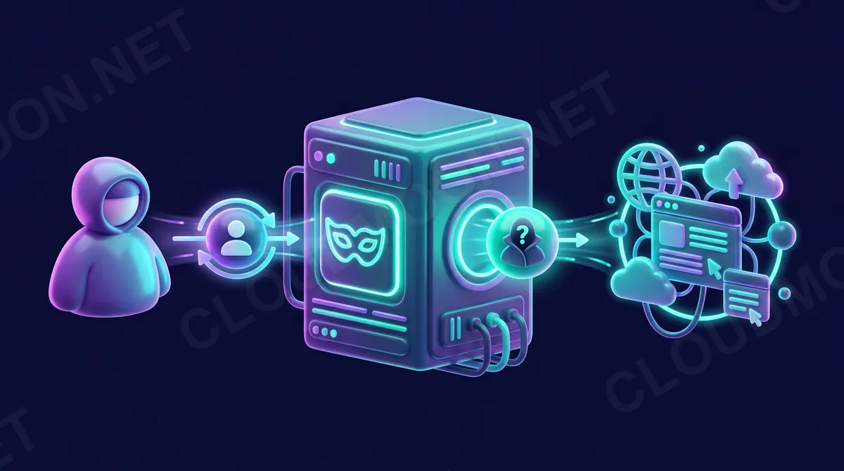 Máy chủ proxy trung gian đứng giữa người dùng và internet, che danh tính người dùng