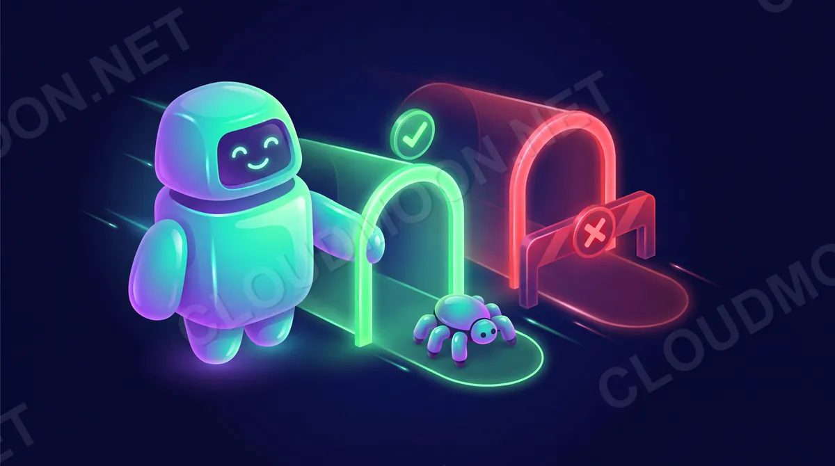 File robots.txt như người gác cổng ở lối vào website chỉ cho crawler biết khu nào được vào khu nào cấm