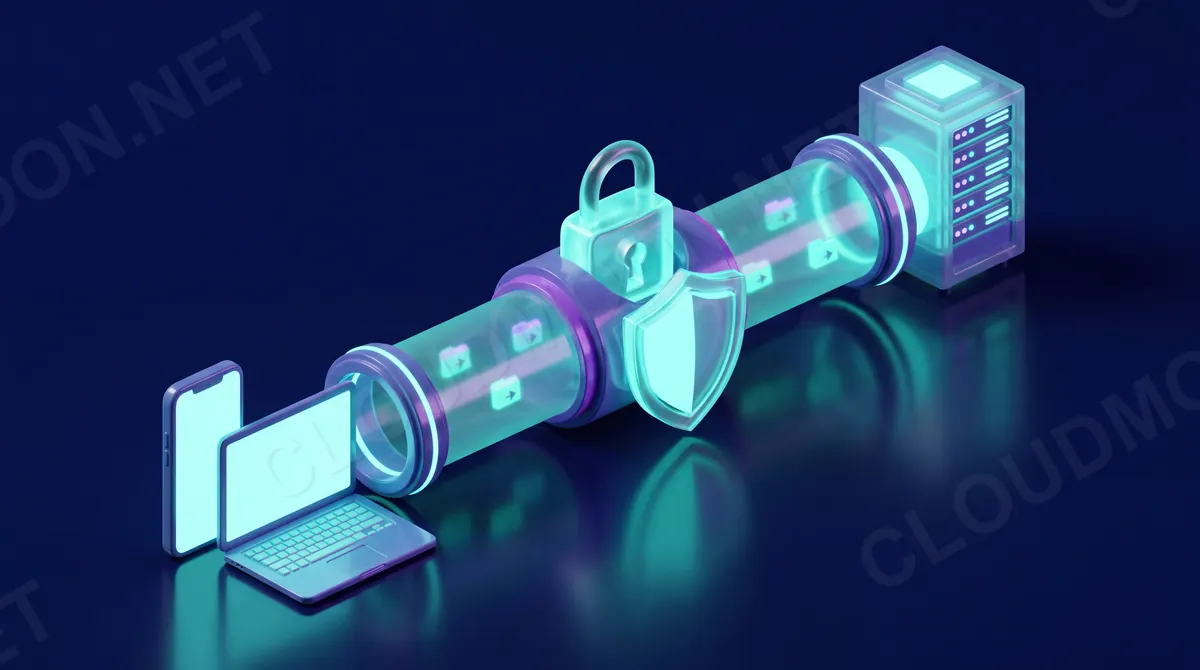 Đường hầm VPN mã hóa bảo mật nối điện thoại, laptop tới máy chủ VPS riêng