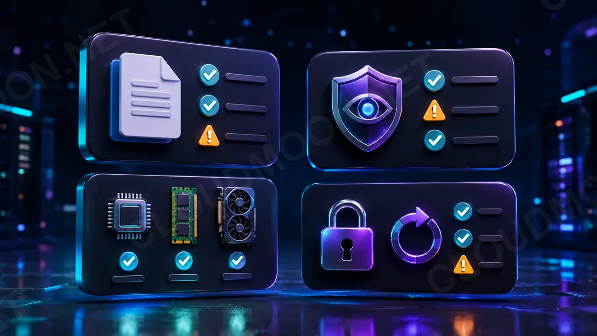 Checklist kiểm tra ToS, cấu hình, anti-cheat và bảo mật trước khi thuê VPS