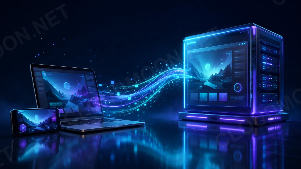 Thiết bị cá nhân điều khiển máy chủ ảo chạy game qua kết nối từ xa